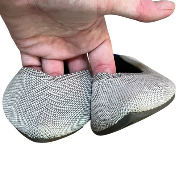 Rothy’s women’s the point light gray ballet flat shoes - Picture 6 of 9